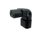 C13-C14 szögletes hálózati adapter, YL-3212L-2 IEC 60320-C13/14 vízszintes szögletes, felülről/alulról IEC 60320-C13/14 vízszintes szögletes, felülről/alulról YL-3212L-2